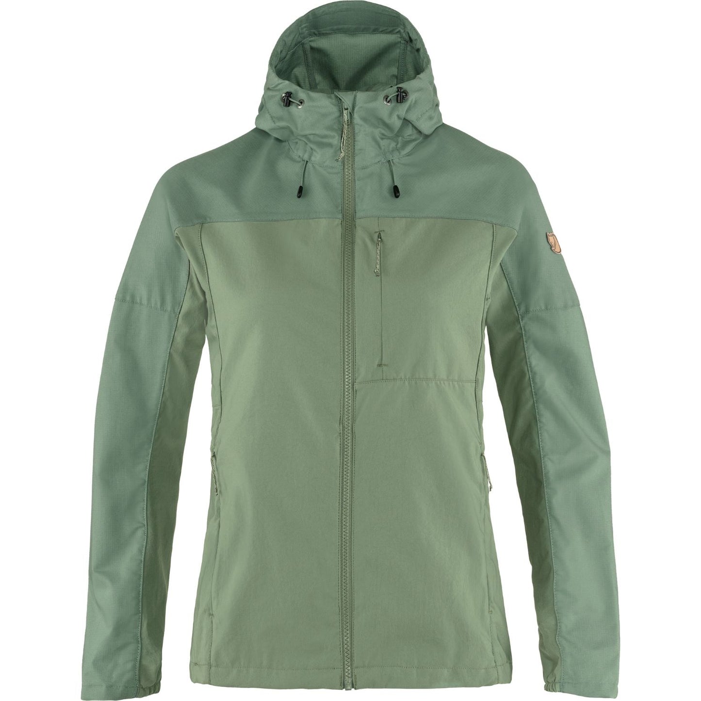 Vējjaka Fjallraven Abisko Midsummer sieviešu Jade Green-Patina Green Jakas Vējjakas