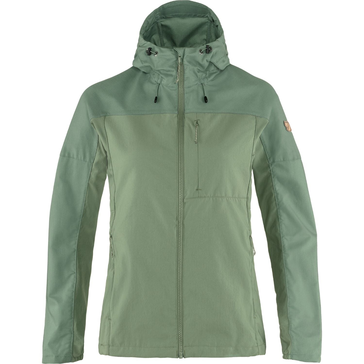 Vējjaka Fjallraven Abisko Midsummer sieviešu Jade Green-Patina Green Jakas Vējjakas