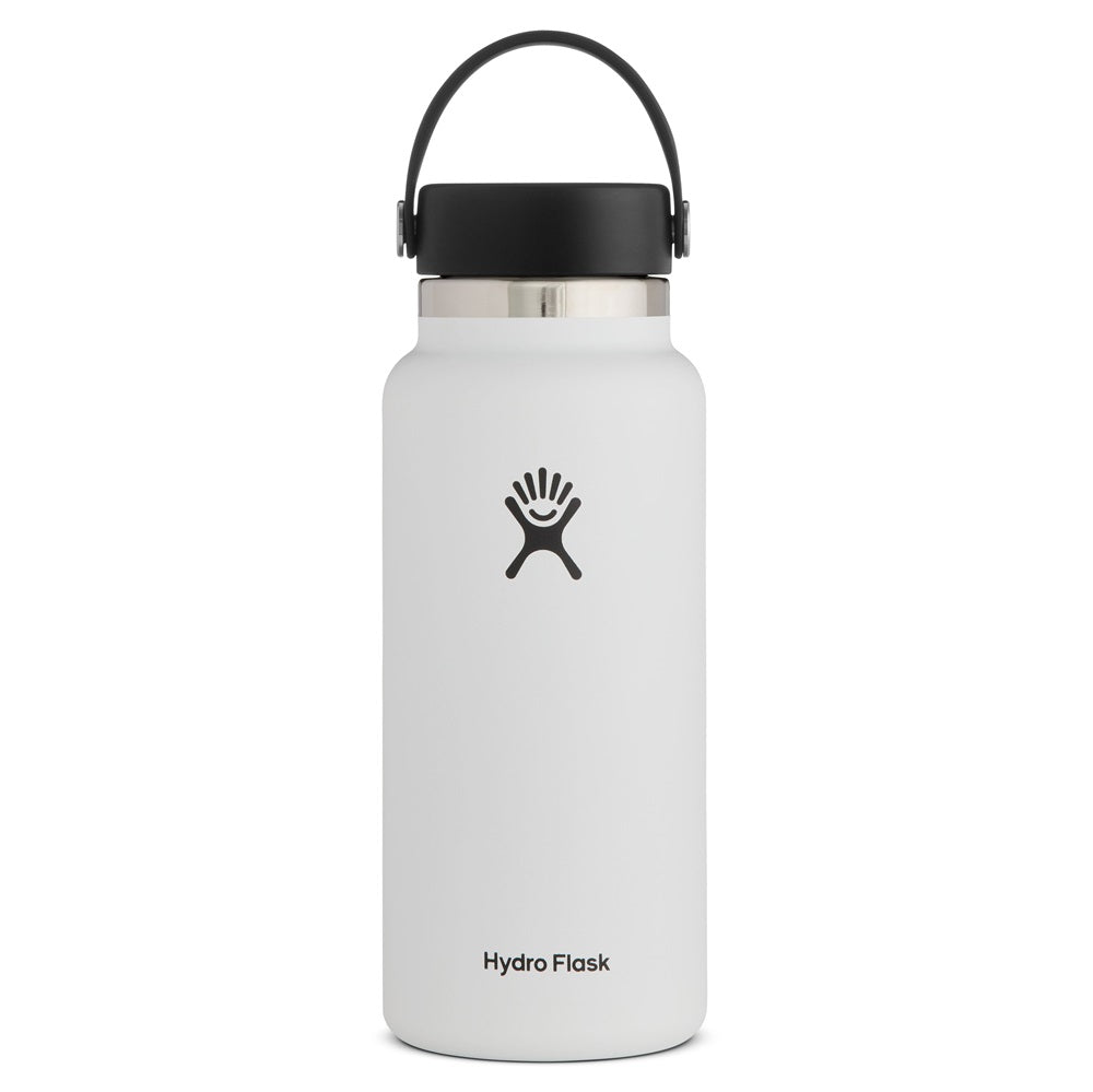 Hydro Flask 32OZ Wide Flex Cap White Pudeles Termopudeles