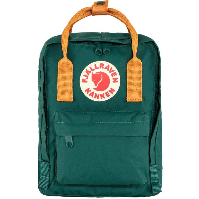 Mugursoma Fjallraven Kanken Mini Arctic green-spicy orange Ikdienas mugursomas