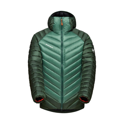 Dūnu jaka Mammut Broad Peak IN Hooded vīriešu Dark Jade-Woods Dūnu jakas Virsjakas