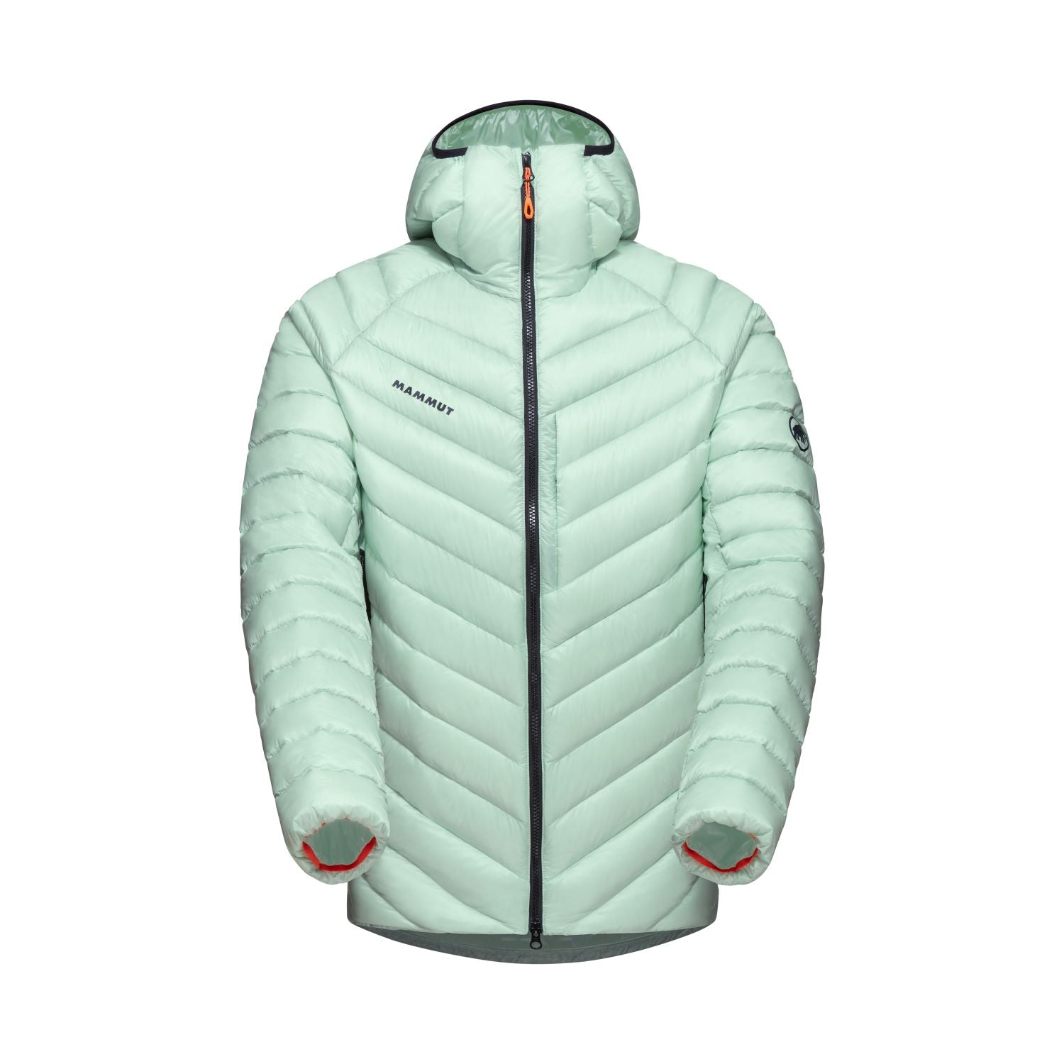 Dūnu jaka Mammut Broad Peak IN Hooded vīriešu Neo Mint-Black Dūnu jakas Virsjakas