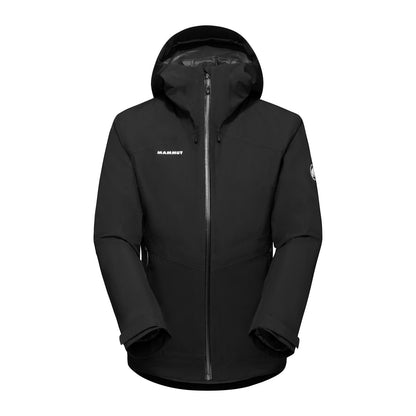 Trīs vienā jaka Mammut Convey 3in1 Hooded HS sieviešu Black-black Dūnu jakas Lietus jakas Virsjakas