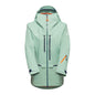 Lietus jaka Mammut Haldigrat HS Hooded sieviešu Neo Mint-Marine Hardshell jakas Lietus jakas Slēpošanas jakas
