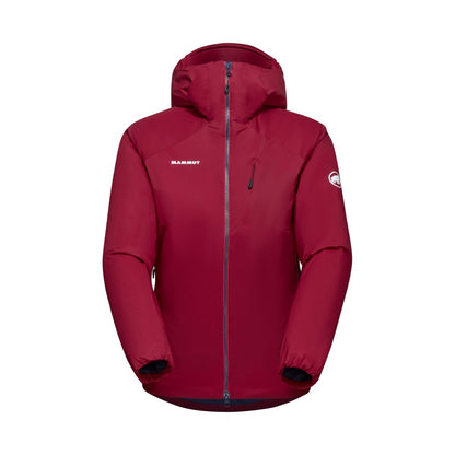 Jaka Mammut Rime IN Flex Hooded sieviešu Blood Red Virsjakas