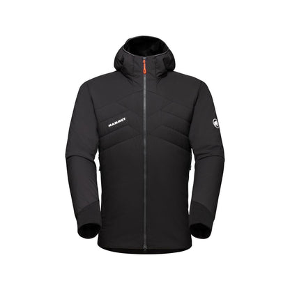 Jaka Mammut Rime Light IN Flex Hooded vīriešu XL Black-Phantom Flīsa jakas Polartec Flīsa jakas Vidējā slāņa jakas