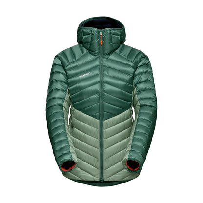 Mammut dūnu jaka Broad Peak IN Hooded sieviešu Jade-Dark Jade Dūnu jakas Virsjakas