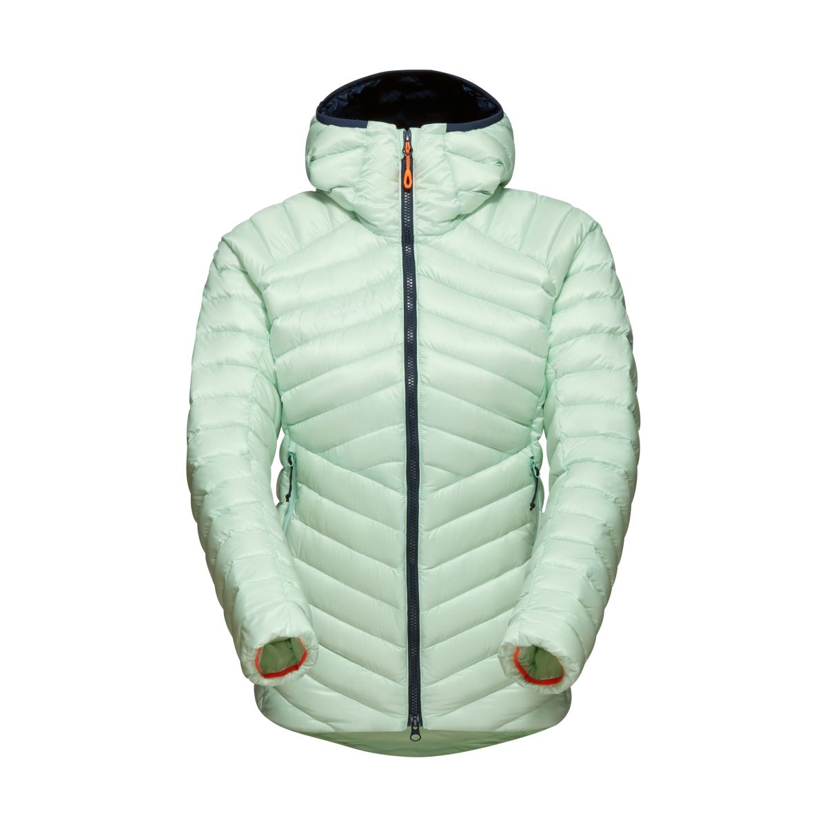 Mammut dūnu jaka Broad Peak IN Hooded sieviešu Neo Mint-Marine Dūnu jakas Virsjakas