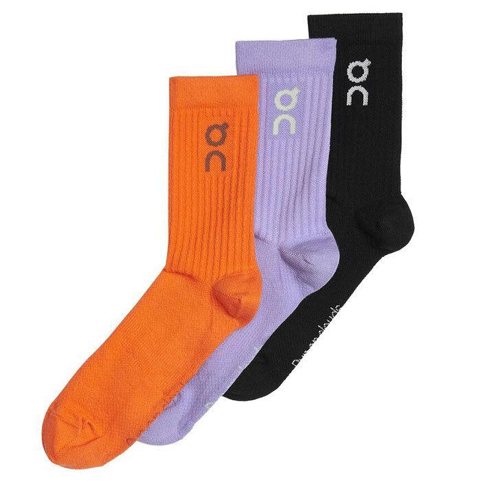 ON zeķes Logo Sock 3-Pack Black Comet Flame Zeķes