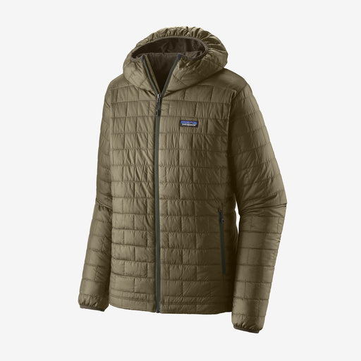 Jaka Patagonia Nano Puff Hoody vīriešu Sage Khaki Virsjakas