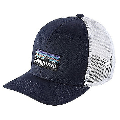 Patagonia bērnu cepure Trucker Hat P-6 logo - Navy blue Cepures