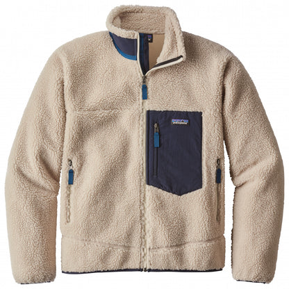 Flīsa jaka Patagonia Classic Retro-X vīriešu Natural Džemperi Flīsa jakas Vidējā slāņa jakas