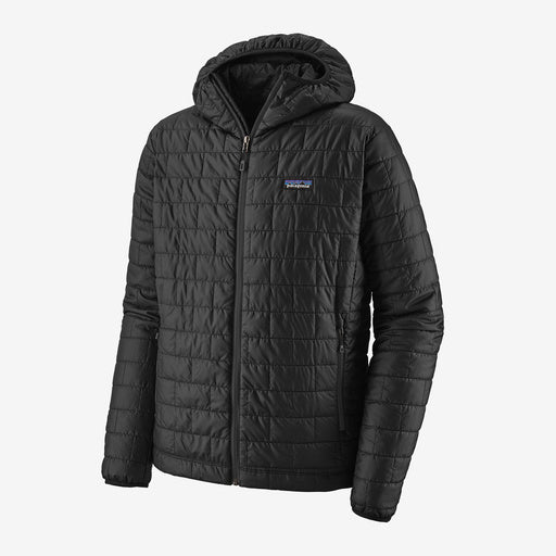 Jaka Patagonia Nano Puff Hoody vīriešu Black Virsjakas
