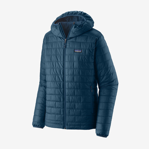 Jaka Patagonia Nano Puff Hoody vīriešu Lagom Blue Virsjakas