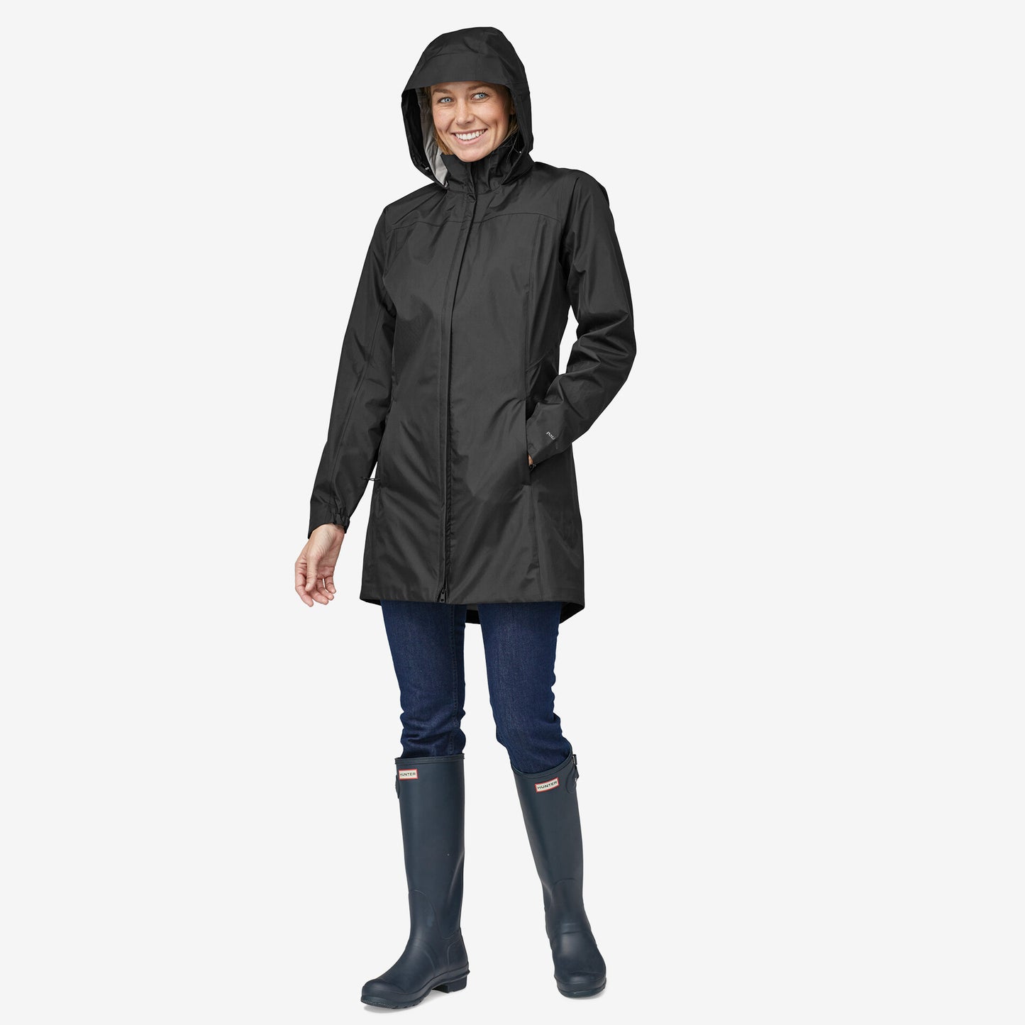 Lietus jaka Patagonia Torrentshell Parka 3L sieviešu XS Black Hardshell jakas Lietus jakas