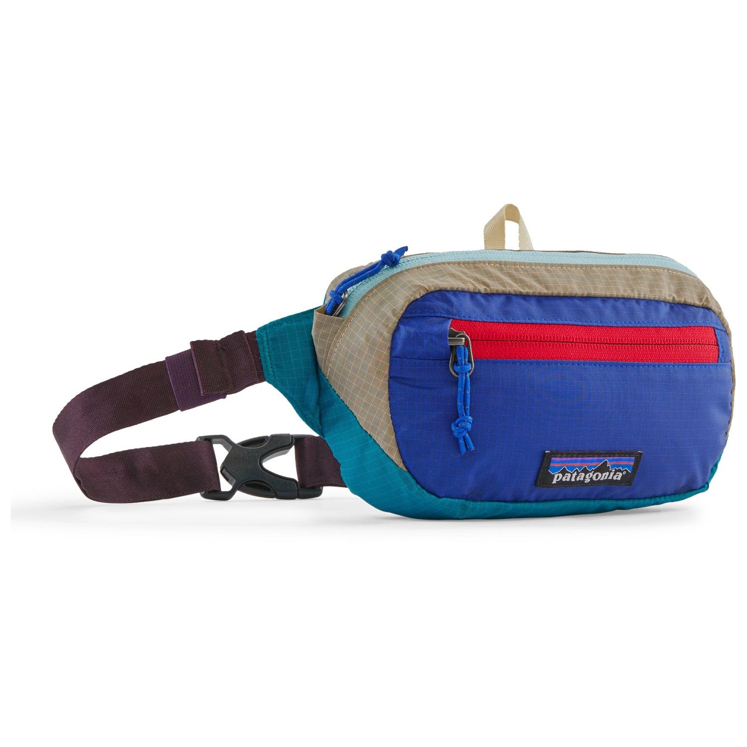 Gurnu soma Patagonia Ultralight Black Hole Mini Hip Pack 1L Patchwork: Belay Blue Somas