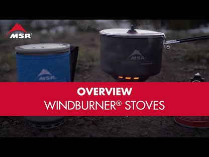 Gas burner with pot and pan MSR WindBurner® Stove System Combo