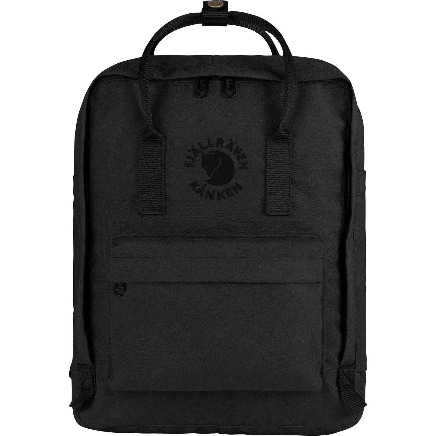 Mugursoma Fjallraven Re-Kanken Black Ikdienas mugursomas Klēpjdatora somas