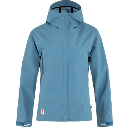 Lietus jaka Fjallraven HC Hydratic Trail sieviešu Dawn Blue Lietus jakas Vidējā slāņa jakas Virsjakas