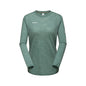 Krekls Mammut Tree Wool FL LS sieviešu Dark Jade-Melange
