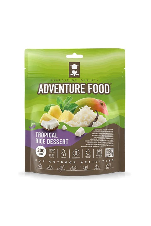 Adventure Food Tropical Rice Dessert pārtika pārgājieniem Dehidrētā pārtika Vegānisks Veģetārs